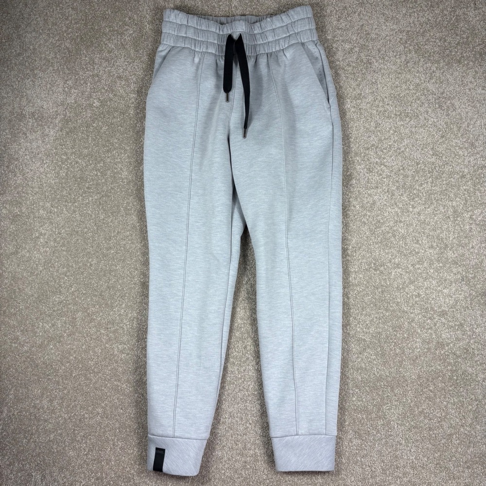 UNRL Legacy Joggers Mens Medium Grey Heather Pintuck Sweatpants Athletic Posh